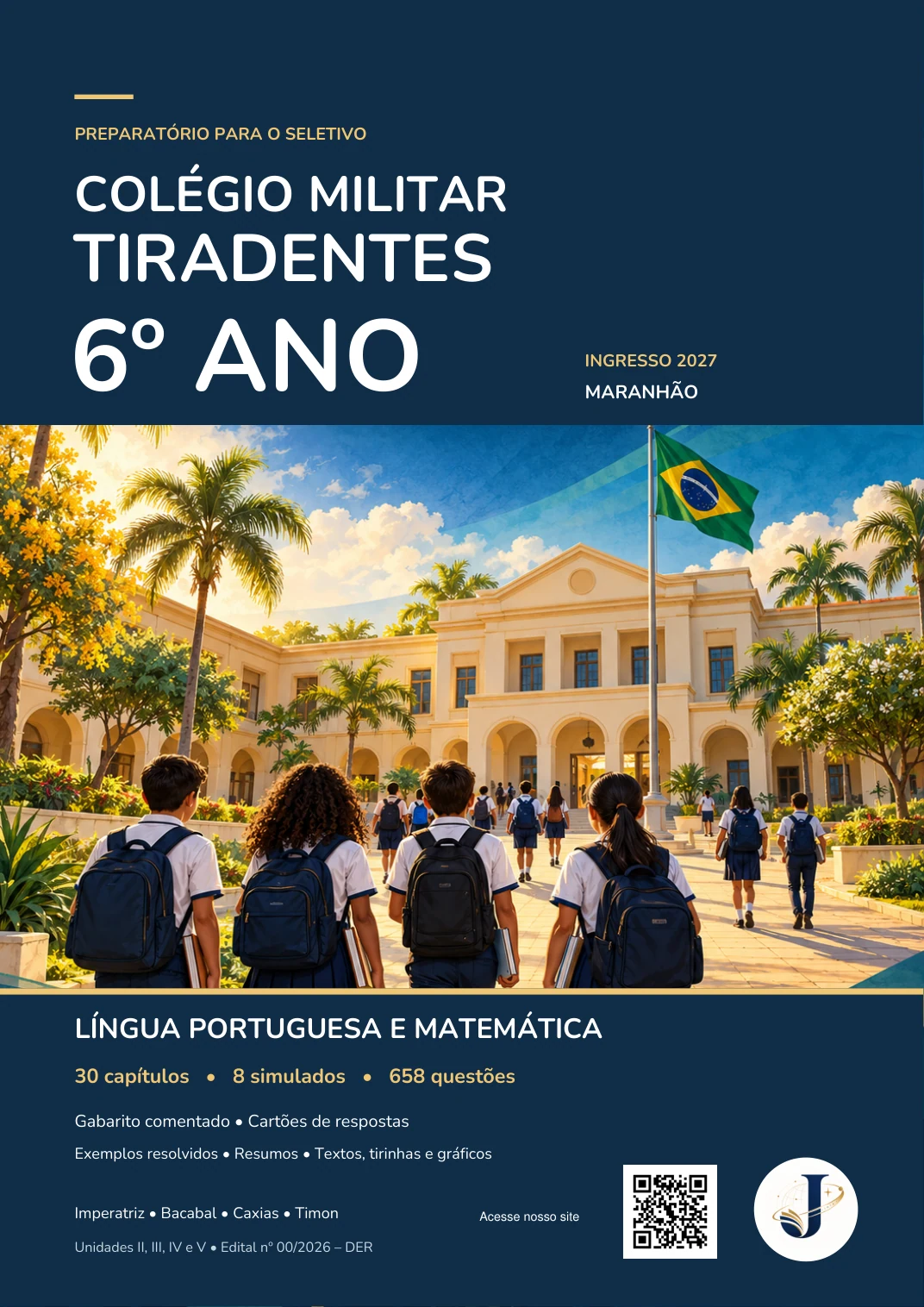 Capa oficial de Preparatório Colégio Militar Tiradentes — 6º Ano 2027